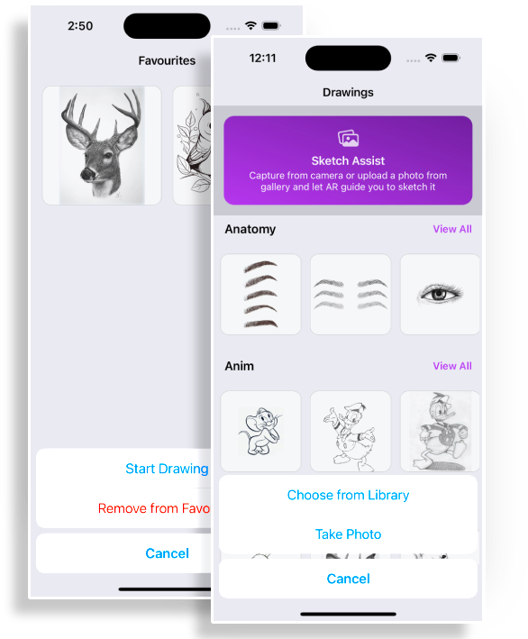 CamSketch Easy Interface Features